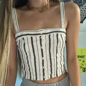 Brandy Melville Striped Crop Top
